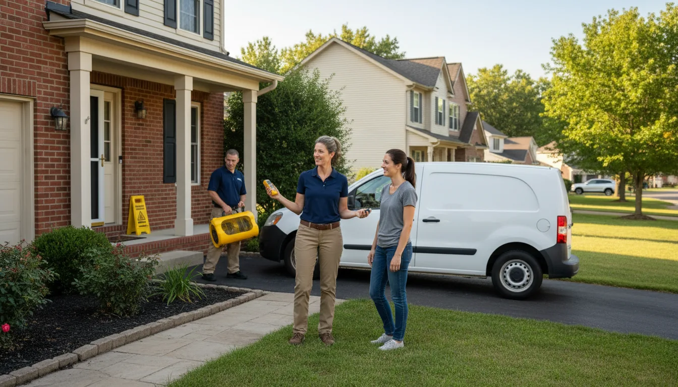 Residential water damage restoration in Ewing, NE